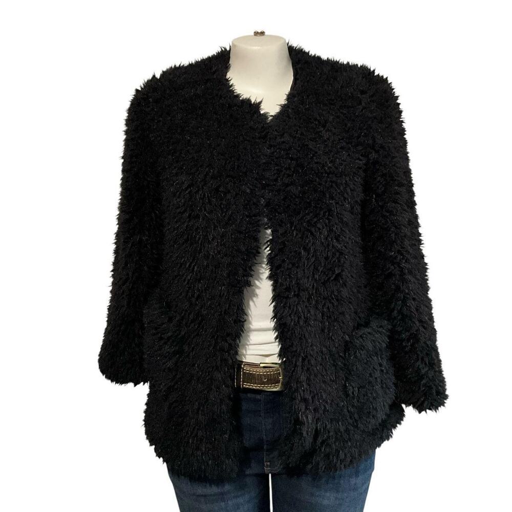 Women’s Black Faux Shearling Coat